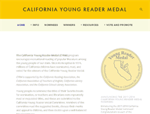 Tablet Screenshot of californiayoungreadermedal.org